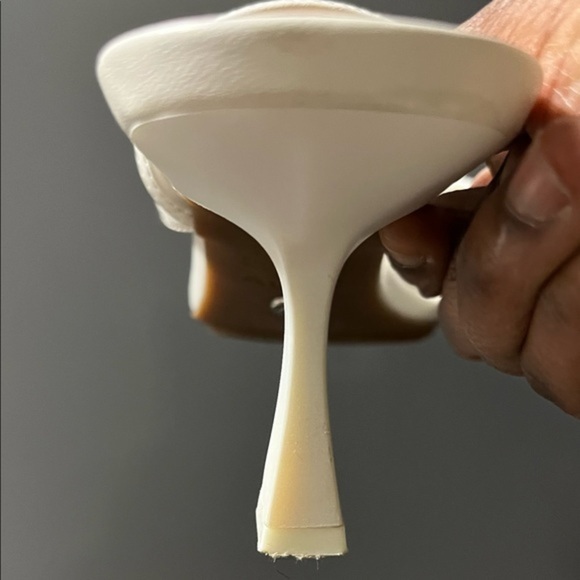 Aldo kaviel white strap sandals heel - Picture 8 of 9